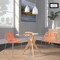 Leisuremod Modern Asbury Dining Chair with Chromed Legs, Orange, 2PK AC16OR2 - alternate 4