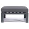 Leisuremod Chelsea Outdoor Patio Black Aluminum Ottomans With Cushions, Black, 2PK CSO30BL2 - alternate 2