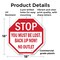 Signmission Stop You Must Be Lost. Back Up Now!, 18 Inch X 18 Inch, Plastic Sign OC-P-18-84 - alternate 3