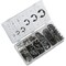 Neiko E-Clip Assortment Set, 300 PCS, 9 SAE Sizes, 1/16 in - 7/8 Inch, High Carbon Steel Circlip Kit 50455A - alternate 1