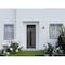 Vdomdoors Front Exterior Prehung Steel Door Ronex0130 Grey Transom Window Sidelite Entry Metal Modern Painted RONEX0130EXD-GRE-W36 X H80+16-RH-I - alternate 2