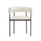 Manhattan Comfort Onda Metal Vegan Leather Dining Chair in Ivory DC1608-1 - alternate 4