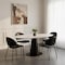 Manhattan Comfort Haven Metal Vegan Leather Side Chair in Black - Set of 4 DC1536-2 - alternate 1