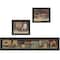 Homeroots Set Of Three COUNTRY BATH II 5 Black Framed Print Bathroom Wall Art, 3PK 405624 - alternate 1