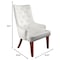 Leisuremod Spruce Collection Modern Wooden Dining Chair in Beige Velvet SC24BGF - alternate 4
