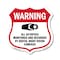 Signmission Video Surveillance Shield Sign Warning A, 18 Inch X 18 Inch, Plastic Sign SHI-P-18-474 - alternate 1