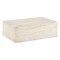 Leisuremod Maya 35 in Fiberstone Coffee Table, Travertine Finish, Weatherproof, Fully Assembled MCT35TR - alternate 1