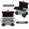Pure Garden Rolling Garden Cart w/ Seat Plastic Storage w/ Bench & Interior Tool Tray Gardening Stool 50-LG1493 - alternate 3