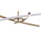 Jonathan Y Crucis 31.5" Modern Metal Integrated LED Semi Flush Mount, Gold JYL7031B - alternate 4