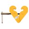 Mytee Products Adjustable Yellow I-Beam Clamp, 3 Ton/6613 LB WLL with Manual Screw Rod., 2PK BC-3x2 - alternate 3