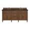 James Martin Vanities Lorelai 72" Double Vanity, Mid-Century Walnut, w/ 3 CM Phantome Eclos Top 424-V72-WLT-3PHT - alternate 1