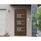 Vdomdoors Front Exterior Prehung Metal-Plastic Door, Manux 8933 Walnut, Office Commercial and Residential Doo MANUX8933EXD-WLN-W30xH80-RH - alternate 1