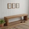 Homeroots 69in Natural and Brown Wood Distressed Reclaimed Wood Bench 606751 - alternate 2