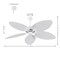 Jonathan Y Raffles 52" Bohemian Industrial Metal/Plastic Mobile-App/Remote-Controlled 6-Speed Palm Blade Ceilin JYL9719D - alternate 3