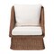 Bali & Pari Derris Bohemian Peanut Brown Braided Rattan Arm Chair 256-14077-ZORO - alternate 2