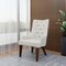 Leisuremod Spruce Collection Modern Wooden Dining Chair in Beige Velvet, 4PK SC24BGF4 - alternate 5