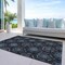 Homeroots 5' X 8' Blue Charcoal And Gray Medallion Washable Indoor Outdoor Area Rug 587699 - alternate 3