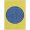 Homeroots 5' X 8' Yellow And Blue Striped Washable Indoor Outdoor Area Rug 597212 - alternate 2