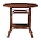 Bali & Pari Jayanti Marbled Tortoise Natural Rattan Dining Table, Handwoven Wicker Bistro Table with Open Shelf 270-14781-ZORO - alternate 4