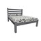 Homeroots Gray Solid Wood Twin Bed Frame 546738 - alternate 1