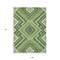 Homeroots 9' X 12' Green Ivory And Beige Tribal Washable Indoor Outdoor Area Rug 598122 - alternate 5