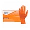 Safety Zone Nitrile Powder Free 5 mil Exam Gloves - Orange, Sm - Box of 100 GL-N105ORFS - alternate 2