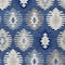 Homeroots 5' X 8' Navy Blue Ivory And Gray Southwestern Washable Indoor Outdoor Area Rug 615159 - alternate 5