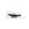 Homeroots 11" Black and White Solid Wood Hand Painted Riva Rivarama Luxury Yacht Exclusive Edition Model Boat 401948 - alternate 2