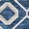 Homeroots 8' X 10' Navy Blue Ivory And Peach Geometric Washable Indoor Outdoor Area Rug 612205 - alternate 5