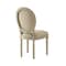 Homeroots Tufted Beige and Brown Upholstered Linen Dining Side Chair 535366 - alternate 3