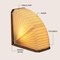 Jonathan Y Darla 10.6" Modern Art Deco Paper Half Pleated Fan LED Table Lamp, Natural JYL9108B - alternate 2