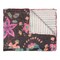 Homeroots 50" X 70" Brown And Beige Floral Cotton Quilted Kantha Throw Blanket with Embroidery 544551 - alternate 1