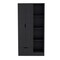 Homeroots 19in Black Wood Corner Accent Chest 731819 - alternate 1