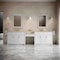 James Martin Vanities Bellshire 120" Dual Vanity Set w/24" Make-Up Counter, Bright White w/3 cm Tajnar Eclos Top w/FreePow 660-VMC120-BW-FTJR - alternate 2