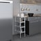 Amgood 24in D x 12in L Stainless Steel Table, Three Undershelves AMG WT-2412-3SH-Z - alternate 3