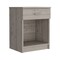 Homeroots 22" Gray Wood One Drawer Nightstand 543645 - alternate 1