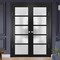 Sartodoors Double French Interior Door, 36" x 80", Black QUADRO4002DD-BLK-36 - alternate 1