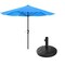 Pure Garden 9-Foot Patio Umbrella with Base, Brilliant Blue 50-LG1033B - alternate 3