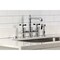 Kingston Brass Bridge Kitchen Faucet with Brass Sprayer, Polished Chrome KS7271BEXBS - alternate 2