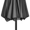 Pure Garden Half Umbrella Outdoor Patio Shade 9 ft Patio Umbrella w/ Easy Crank Small Canopy 50-LG1422 - alternate 6