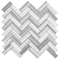 Apollo Tile Gray 12x13 Equator Marble Polished Floor and Wall Mosaic Tile 5.29 sqft/case, 5PK APLMRM88H12A - alternate 4