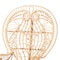 Bali & Pari Kimiko Natural Rattan Peacock Chair 267-14619-ZORO - alternate 6