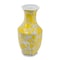 Homeroots 14" Yellow And White Chinoiserie Floral Porcelain Table Vase 565444 - alternate 1