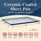 Bakken-Swiss Premium Sheet Pan Set, Blue, Teal, Marble, Golden, Cream, Aluminized Steel, Non-Toxic SBKCRSTBKBULSHT - alternate 3