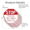 Signmission Stop Proceed Only When Directed, 4 inch X 4 inch, Vinyl Decal, 5PK OC-D-5PACK-4-271 - alternate 2