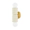Mitzi Eny Lee Parker X Bibi 2 Light Wall Sconce 14 In. Aged Brass/Ceramic Antique Ivory H691102-AGB/CAI - alternate 1