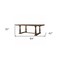 Homeroots 84" Brown Solid Wood Trestle Base Dining Table 318902 - alternate 3
