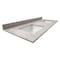 Msi Drifting Fog 61in x 22in Double Bathroom Vanity Top With Sink ZOR-DBVANS-6122-0008 - alternate 2