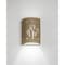 Luxury Lighting Mirage Flats 8.5 in Tall Ceramic Outdoor Wall Light, Palm Tree Cutouts, Cottonwood Paint Finish, 2PK (2) 100-22B-CW-ud-7-17 - alternate 1