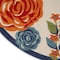 Homeroots 8' Ivory Orange and Blue Round Floral Indoor Outdoor Area Rug 527632 - alternate 5
